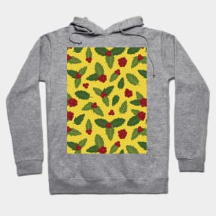 Holly Berry Pattern Hoodie